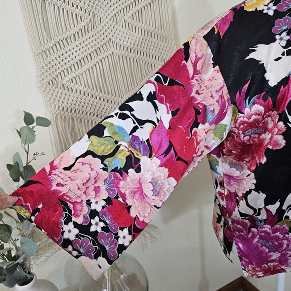 NATORI IMPERIAL GARDEN MANDARIN PJ Blouse! Size Medium. - Picture 6 of 10